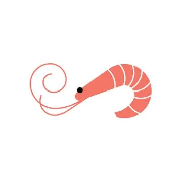 Shrimp icon. Prawn Stock-Illustration