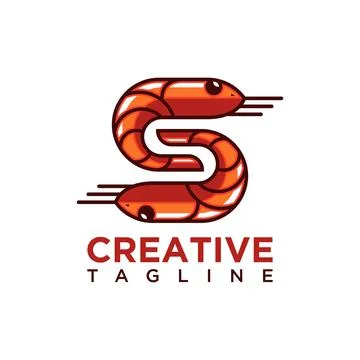 Shrimp logo Stock Illustration