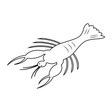 Shrimp logo vector illustration design Stock Illustration