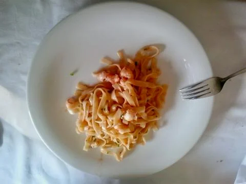 Shrimp Pasta Stock Photos