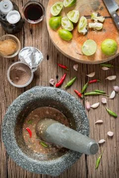 Shrimp paste chilli sauce Stock Photos