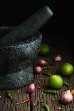 Shrimp paste chilli sauce Stock Photos