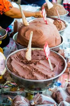 Shrimp paste shop Stock Photos