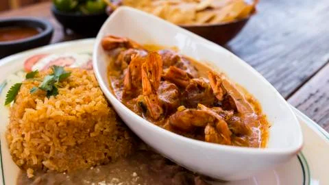 Shrimp Platter Foto stock