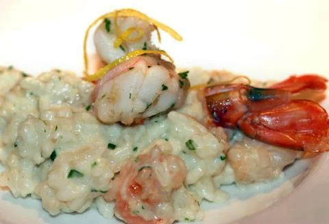 Shrimp Risotto Stock Photos