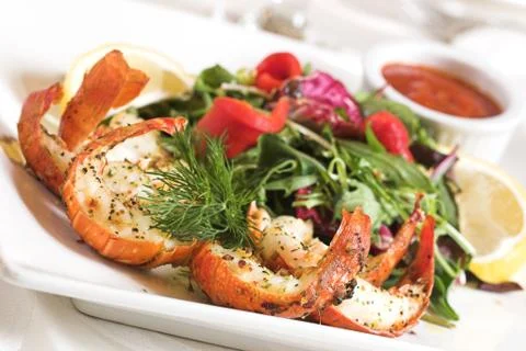 Shrimp salad Stock Photos