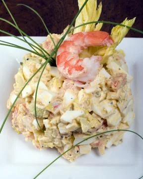 Shrimp salad Stock Photos