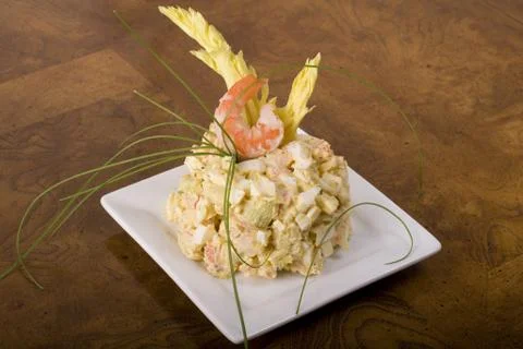 Shrimp salad Stock Photos