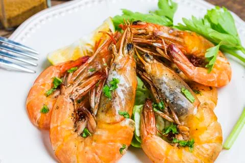 Shrimp salad Stock Photos