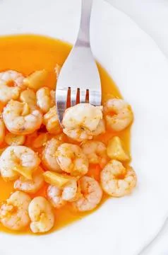 Shrimp scampi Stock Photos