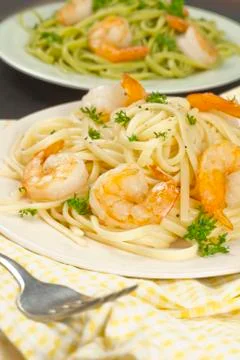 Shrimp Scampi Stock Photos