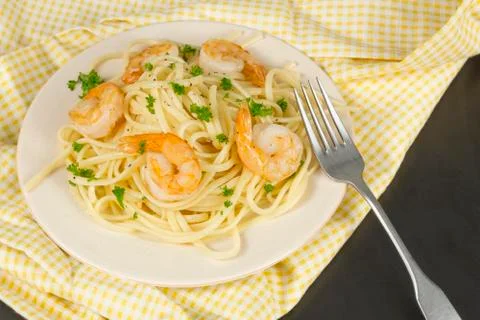 Shrimp Scampi Stock Photos