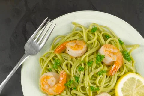 Shrimp Scampi Stock Photos