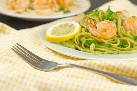 Shrimp Scampi Stock Photos