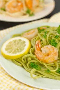 Shrimp Scampi Stock Photos
