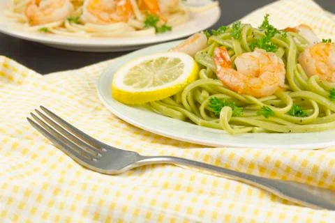 Shrimp Scampi Stock-Fotos