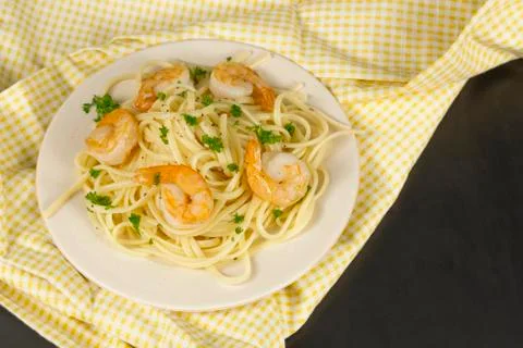 Shrimp Scampi Foto stock