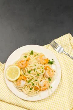 Shrimp Scampi Stock Photos