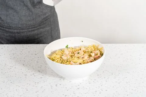 Shrimp Scampi Foto stock
