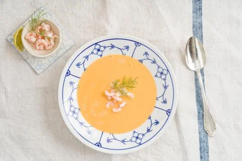 Shrimp soup Foto stock