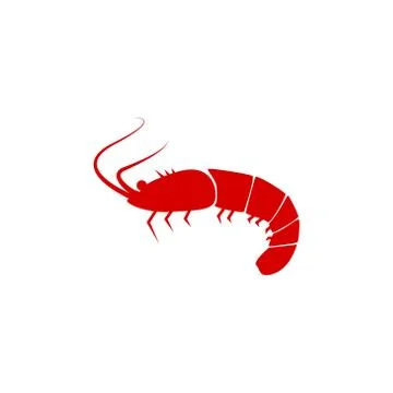 Shrimp vector design template illustration 스톡 일러스트