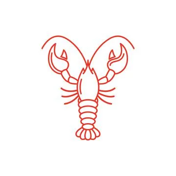 Shrimp vector icon illustration Stock Illustration
