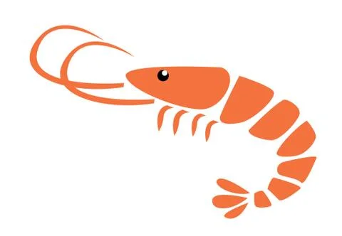 Shrimp vector illustration Stock Illustration