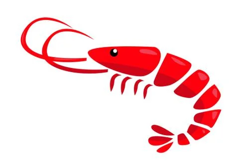 Shrimp vector illustration Stock Illustration