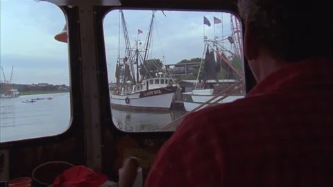 Shrimping Stock Footage 86406166