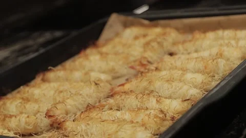 Shrimps in batter Stock Footage 300028215