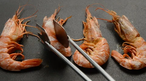 Shrimps Turned Over Vídeo Stock 40741039