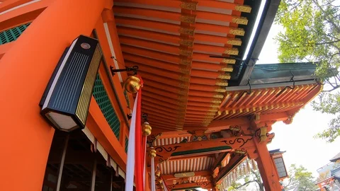 A shrine bell Stock Footage 128705315