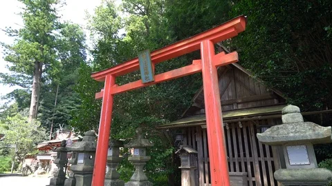Shrine, Nara in Japan. Stock Footage 115876927