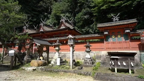 Shrine, Nara in Japan. Stock Footage 115876930