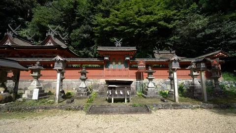 Shrine, Nara in Japan. Vídeo Stock 115876931