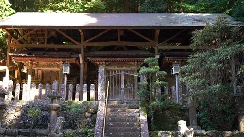 Shrine, Nara in Japan. Stock Footage 115877068
