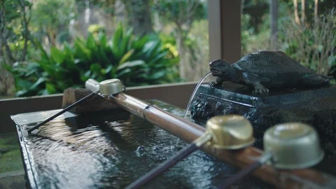 Shrine water Stock Footage 101038021