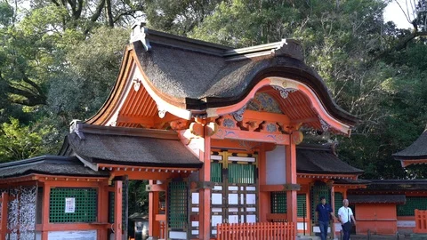 The shrines of Oita prefecture in October, 2019. Stock Footage 117282829