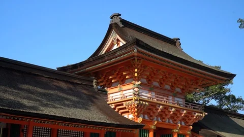 The shrines of Oita prefecture in October, 2019. Vídeo Stock 117282901