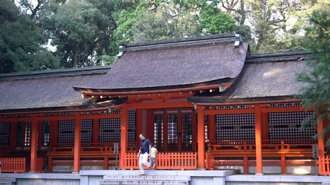 The shrines of Oita prefecture in October, 2019. Stock Footage 117282923