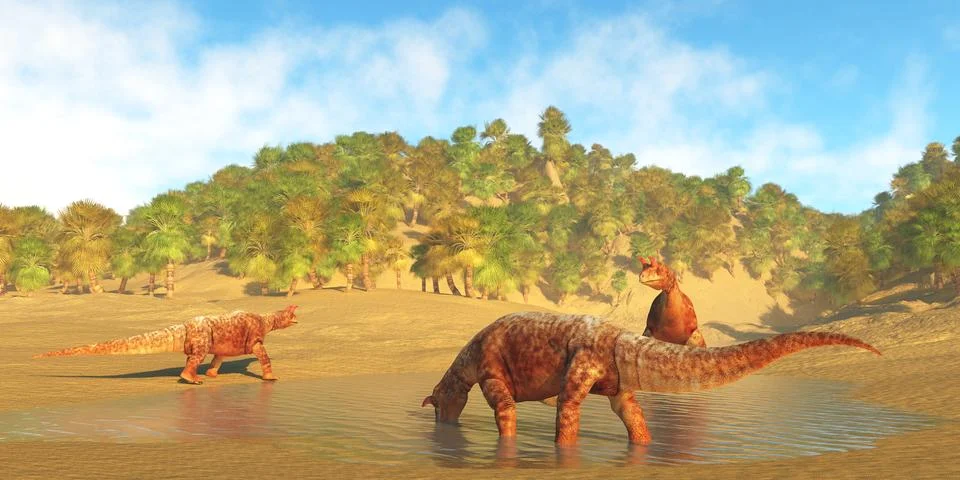 Shringasaurus Lazy Day Stock Illustration