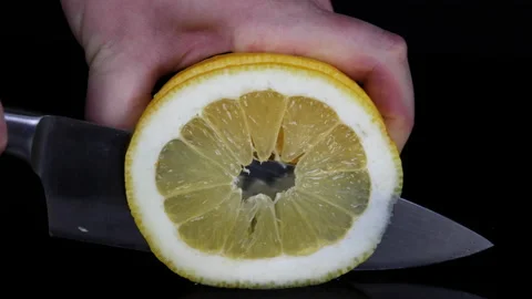 Shrink lemon slices Video stock 174091968