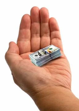 Shrinking Money. Stock Photos