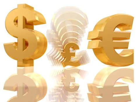 Shrinking pound sign Stock Illustration