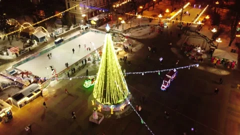 Сhristmas tree lights. Stock Footage 168652140