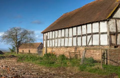 Shropshire barn Foto stock