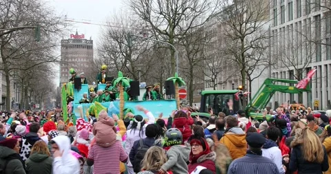 Shrove Monday procession Video stock 233691905