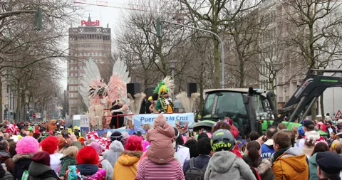 Shrove Monday procession Video stock 233691982