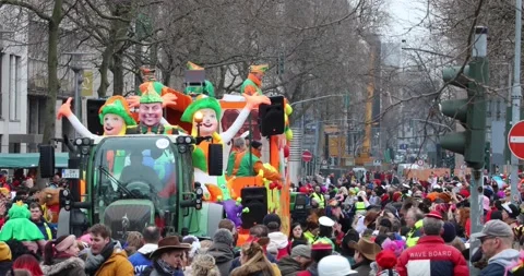 Shrove Monday procession Video stock 233692300