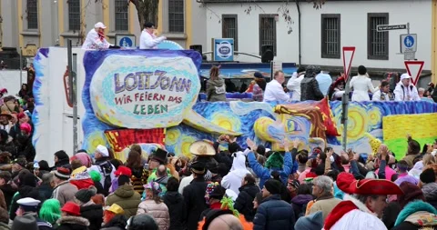 Shrove Monday procession Video stock 233692448